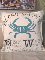 Pillow: $45 Please submit the following with this design: Subdivision or Road plus address for coordinates