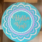 Mandala Flower, customize your name or monogram. $45