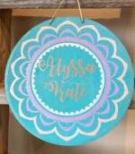 Mandala Flower, customize your name or monogram. $45
