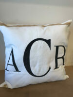 $45 Pillow *Please provide the following information at checkout: initials in the order they should read