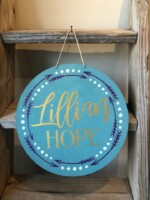 Doorhanger: $45 Please submit the following with this design: Name