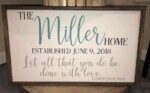 24x36 $85 Please submit the following with this design: Last name and full anniversary date.