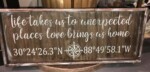 12x32 $65 For this project, at checkout please provide us with an address for your coordinates