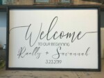 24x36 $85 Please provide the following information at checkout: Names & Date