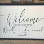 24x36 $85 Please provide the following information at checkout: Names & Date