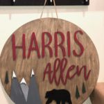 $75 Door Hanger **In order to have the 3D elements and name cut and ready for your event, this must be ordered 2 weeks in advance and you must contact us by phone or email before you order. Please submit the following with this design: Name