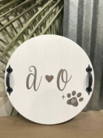 Tray $55 Please provide the following information at checkout: Initials