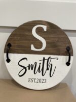 Round Tray $70 Please provide the following information at checkout: Last Name and Est. Year