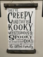 Canvas Hanger $45 Please provide the following information at checkout: Last Name