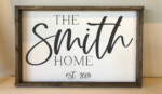 14x24 $55 *Please provide the name and est year at checkout