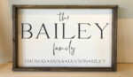 14x24 $55 *Please provide the names at checkout