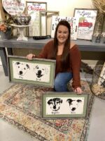 Double Framed Furbaby Portrait 14x24 $75 *Only one photo may be attached at checkout so please be sure to either put them together on one image prior to checkout OR message them to us immediately after checkout.