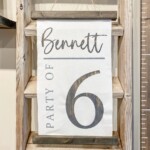 $45 Canvas Hanger *Please submit the following with this design: Name and Number