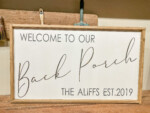 18x32 $65 *Please provide the name and Est year at checkout