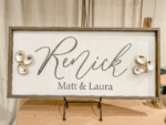 18x32 $85 *Please provide the names at checkout