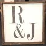 17x17 $55 Please provide the following information at checkout: Initials