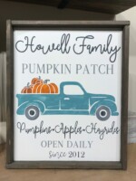 16x20 $70 *Please provide last name and year established at checkout