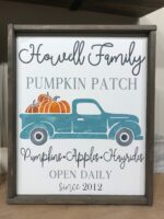 16x20 $70 *Please provide last name and year established at checkout