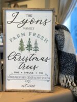 14x24 $70 *Please provide last name and year established at checkout