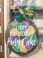 Door Hanger $45 *Bow is not included in the price but can be added on at the event for an additional cost.