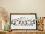 Personalized Framed Home Project-A photo of YOUR house on your wall! $65 Send us a photo of your home and depending on the shape, we will place it on one of 3 sizes: 14x24, 16x20 or 17x17. Can also be personalized with a house number if you so choose! *After checkout, please send us a high-quality, well-lit photo of your home and your home address if you would like it included.