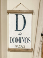 Canvas Hanger $45 *Please provide the following information at checkout: Last name and Est Year