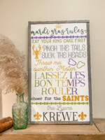 14x24 $55 *Please provide the following information at checkout: Last name