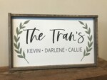 14x24 $55 *Please provide the following information at checkout: Names