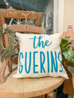Pillow $45 *Please provide the last name at checkout