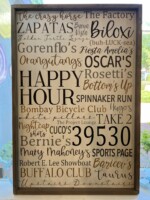 Customize your own 24x36 full of all of your favorite places! $105 **Please provide the list of places during checkout, along with orientation preference, Vertical or Horizontal and we will design it for you!