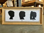 Triple Silhouette $95 After checkout send a clear side view photo of your family members on a plain and preferably white background. We also recommend a photo without a bow. Don't forget to provide the names and the year the photo was taken in the project detail box.